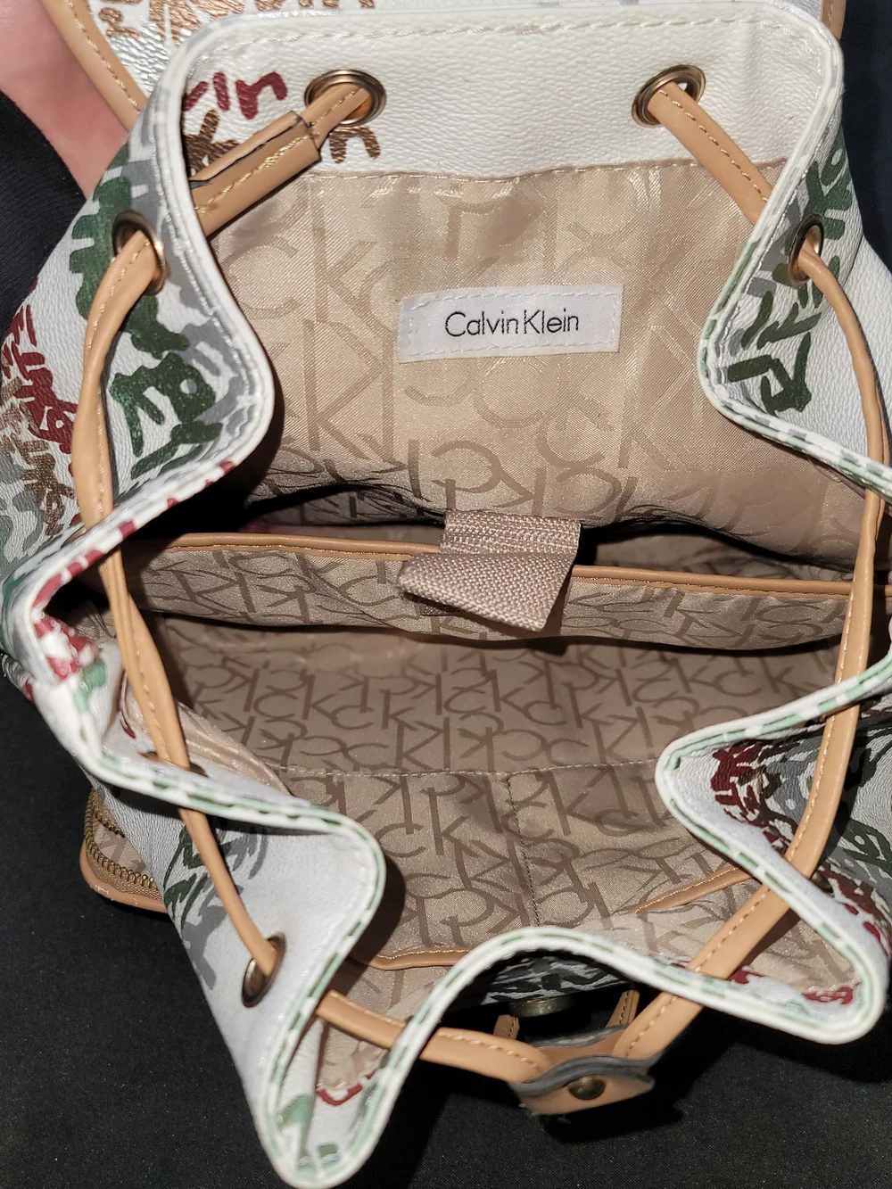 Calvin Klein Hudson Graffiti Signature Logo Backpack